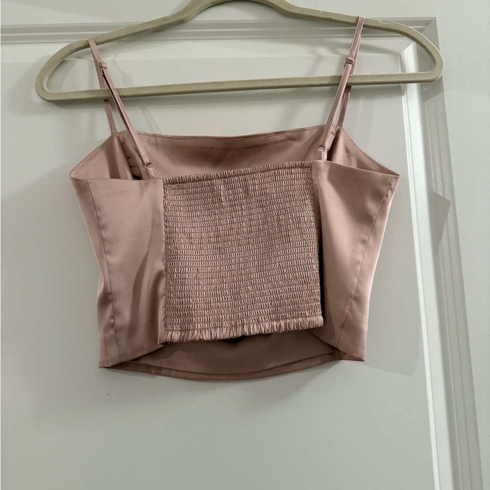 Aritzia Sunday Best Blush Pink Satin Camisole - Picture 4 of 6